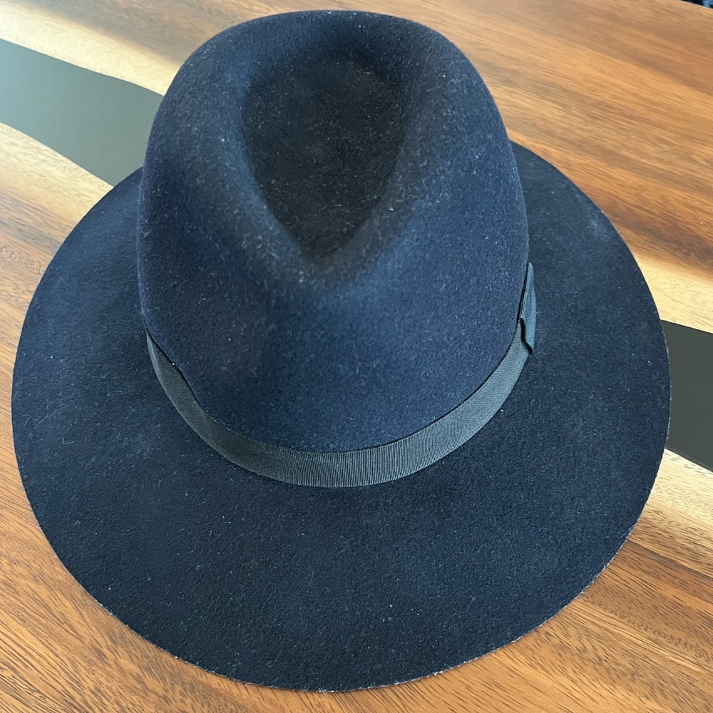 Navy Wide Brim Hat